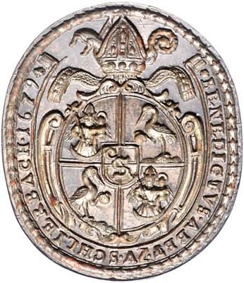 Stift Schlierbach OÖ, 5. Abt Benedikt Rieger 1679-1695 - Münzen, Medaillen und Papiergeld