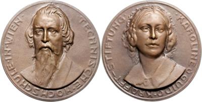 Wien, Technische Universität - Mince, medaile a bankovky