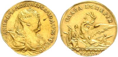 Anna 1730-1740, GOLD - Münzen, Medaillen und Papiergeld