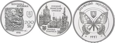Slowakei - Mince, medaile a bankovky