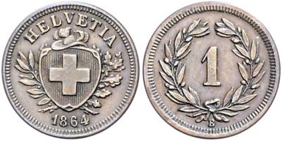 1 Rappen 1864 - Monete e medaglie