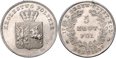 Aufstand 1831 - Münzen, Medaillen und Papiergeld