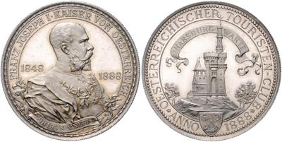 Errichtung der Habsburg Warte - Coins and medals
