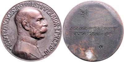 Franz Josef I., 80. Geburtstag - Mince a medaile