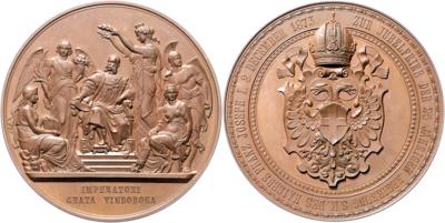 Franz Josef I. Regierungsjubiläum 1873 - Münzen, Medaillen und Papiergeld