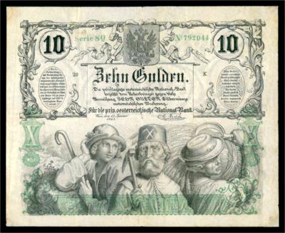 10 Gulden 1863 - Mince a medaile