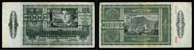 1000 Schilling 1947 - Münzen, Medaillen und Papiergeld