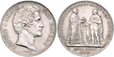 Bayern, Ludwig I. 1825-1848 - Münzen, Medaillen und Papiergeld