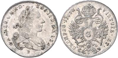 Josef II., als Mitregent - Münzen, Medaillen und Papiergeld