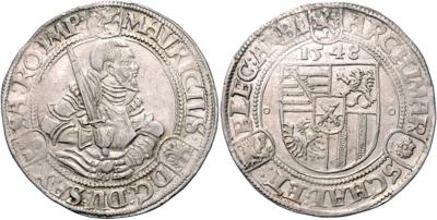 Sachsen A. L., Moritz 1547-1553 - Münzen, Medaillen und Papiergeld