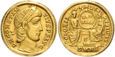 Constantius II. 337-361 GOLD - Mince, medaile a papírové peníze