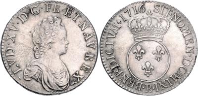 Frankreich, Ludwig XV. 1715-1744 - Monete, medaglie e cartamoneta