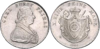 Fürstprimat des Rheinbundes, - Münzen, Medaillen und Papiergeld