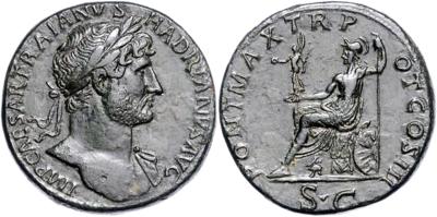 Hadrianus 117-138 - Münzen, Medaillen und Papiergeld