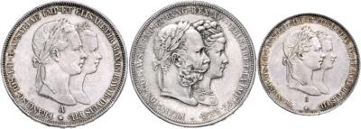 Österreich, Franz Josef I. und Elisabeth - Münzen, Medaillen und Papiergeld