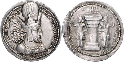Sasaniden, Shapur 240/241-272 - Mince, medaile a papírové peníze