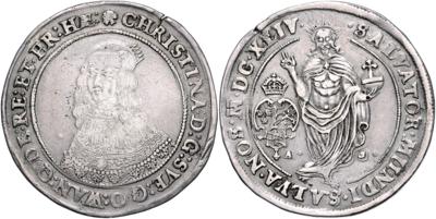 Schweden, Christina 1632-1654 - Monete, medaglie e cartamoneta