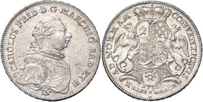Baden-Durlach, Karl Friedrich 1747-1811 - Münzen, Medaillen und Papiergeld