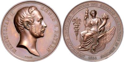 Bayern, Maximilian II. 1848-1864 - Coins, medals and paper money