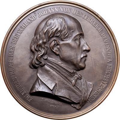 Bronzemanufaktur D. Hollenbach Wien- Erzherzog Johann - Münzen, Medaillen und Papiergeld
