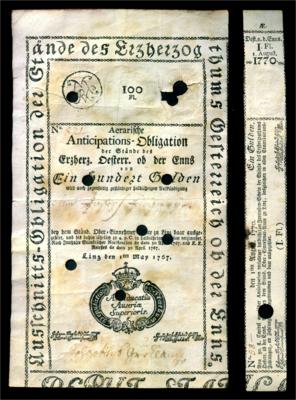 Herzogthum Oesterreich ob der Enns - Mince, medaile a papírové peníze