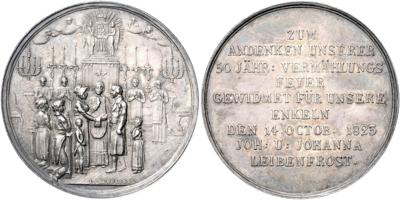 Johann Nepomuk Leibenfrost, - Mince, medaile a papírové peníze