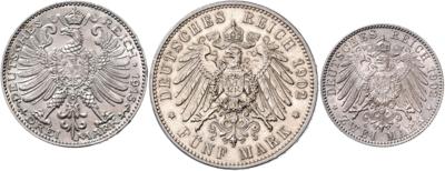 Sachsen- Markwährung - Mince, medaile a papírové peníze