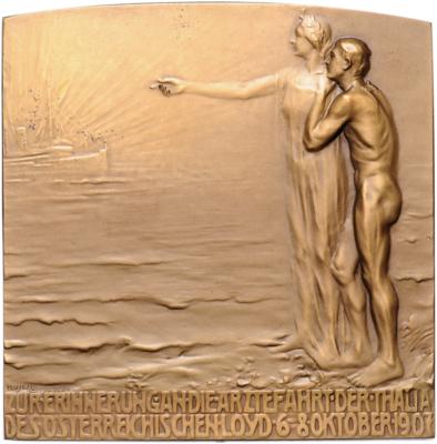 Ärztefahrt des Erholungs-Personen-Dampfers "Thalia" des Österreichischen Llyods vom 6.-8. Oktober 1907 - Coins and medals