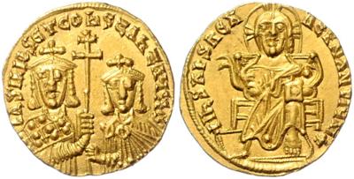 Basil I. 867-886 GOLD - Münzen und Medaillen
