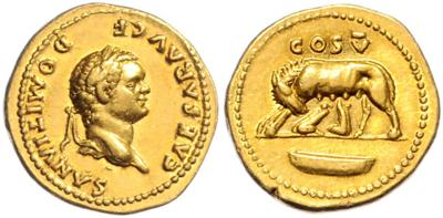 Domitianus als Caesar 69-81 GOLD - Coins and medals