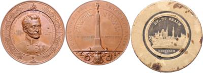 Enthüllung des Denkmals auf Oberst Kopal in Znaim 1853 - Coins and medals