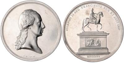 Errichtung des Reiterdenkmals für Josef II. am Josephsplatz 1806 - Mince a medaile