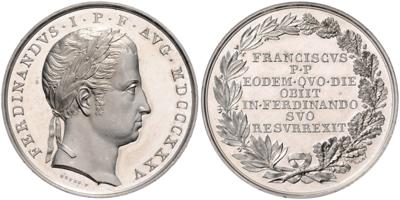 Ferdinand I., Thronbesteigung 1835 - Monete e medaglie