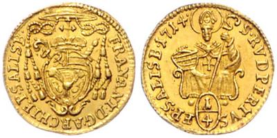 Franz Anton v. Harrach 1709-1727 GOLD - Monete e medaglie