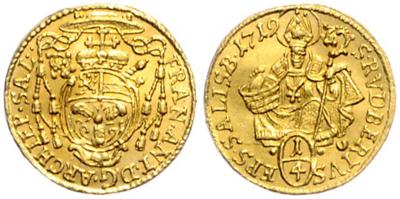 Franz Anton v. Harrach 1709-1727 GOLD - Coins and medals