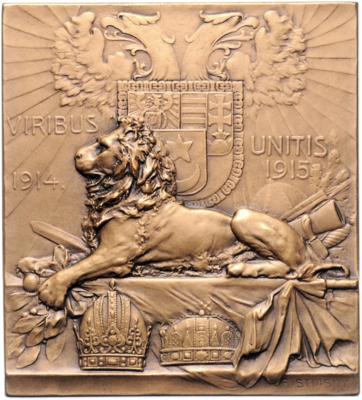 Franz Josef I., 1. Weltkrieg - Coins and medals