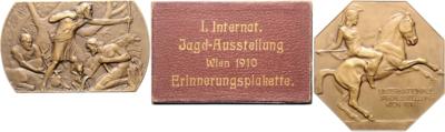 I. Internationale Jagdausstellung in Wien 1910 - Coins and medals