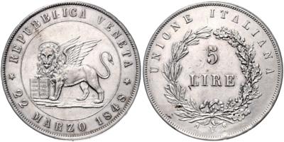 Italienische Revolution 1848/1849 - Coins and medals