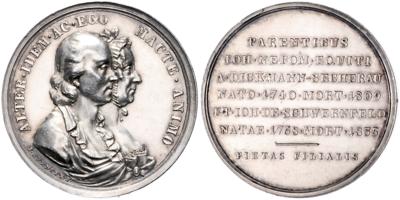 Johann Nepomuk Ritter von Dickmann-Secherau und Johanna Schwerer von Schwerenfeld - Coins and medals