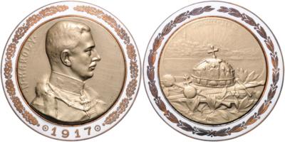 Krönung am 30.12.1916 - Mince a medaile