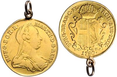 Maria Theresia 1740-1780 GOLD - Mince a medaile