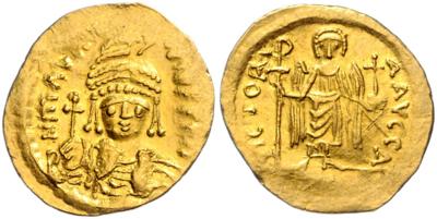 Mauricius Tiberius 582-602 GOLD - Münzen und Medaillen