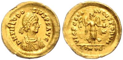 Theodosius II. 408-450 GOLD - Münzen und Medaillen