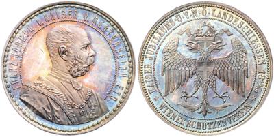 Wien, Kaiserjubiläums- und V. NÖ. Landesschiessen 1888 - Münzen und Medaillen