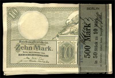 10 Mark Reichskassenschein 6.10.1906 - Coins and medals