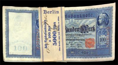 100 Mark Reichsbanknote 24.4.1910 - Münzen und Medaillen