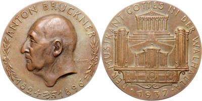 Anton Bruckner 1824-1896 - Mince a medaile