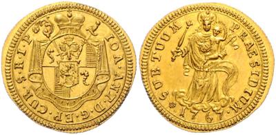 Bistum Chur, Johann Anton von Federspiel 1755-1777 GOLD - Münzen und Medaillen
