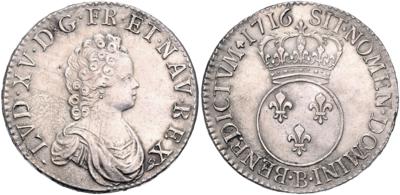 Frankreich, Ludwig XV. 1715-1744 - Mince a medaile