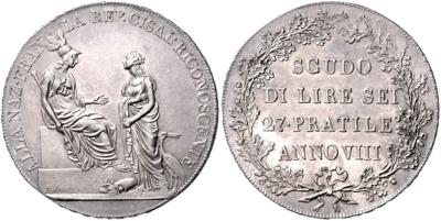 Italien, Cisalpine Republik 1800-1801 - Mince a medaile